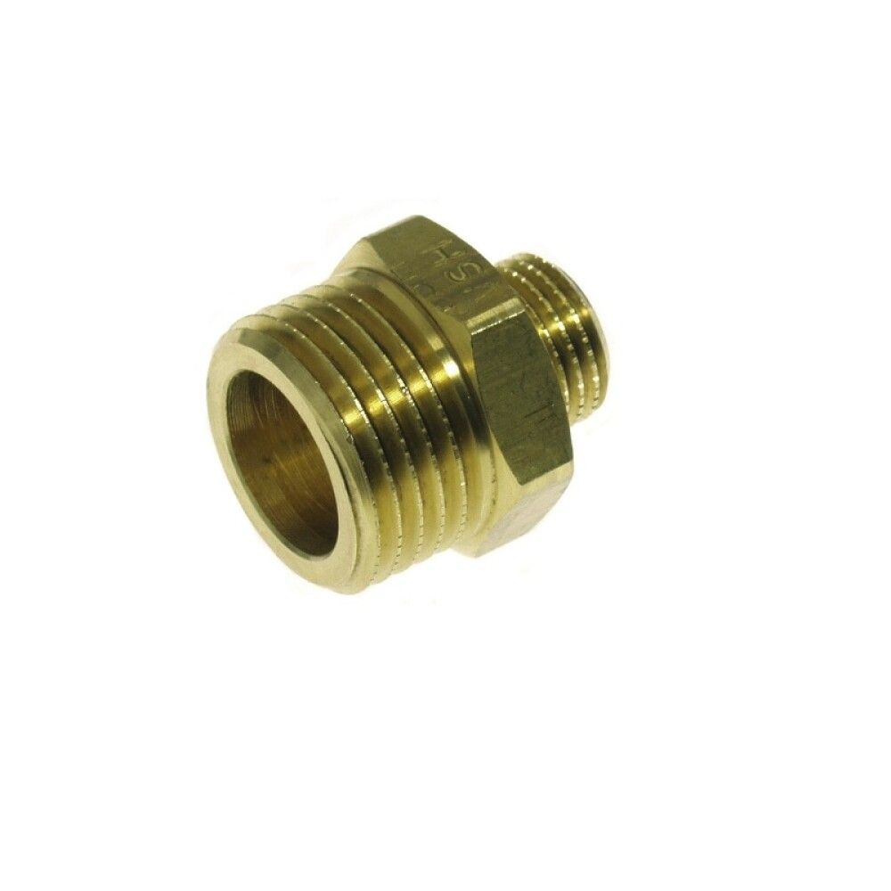 NIPPEL MESSING 1/2"-3/8"