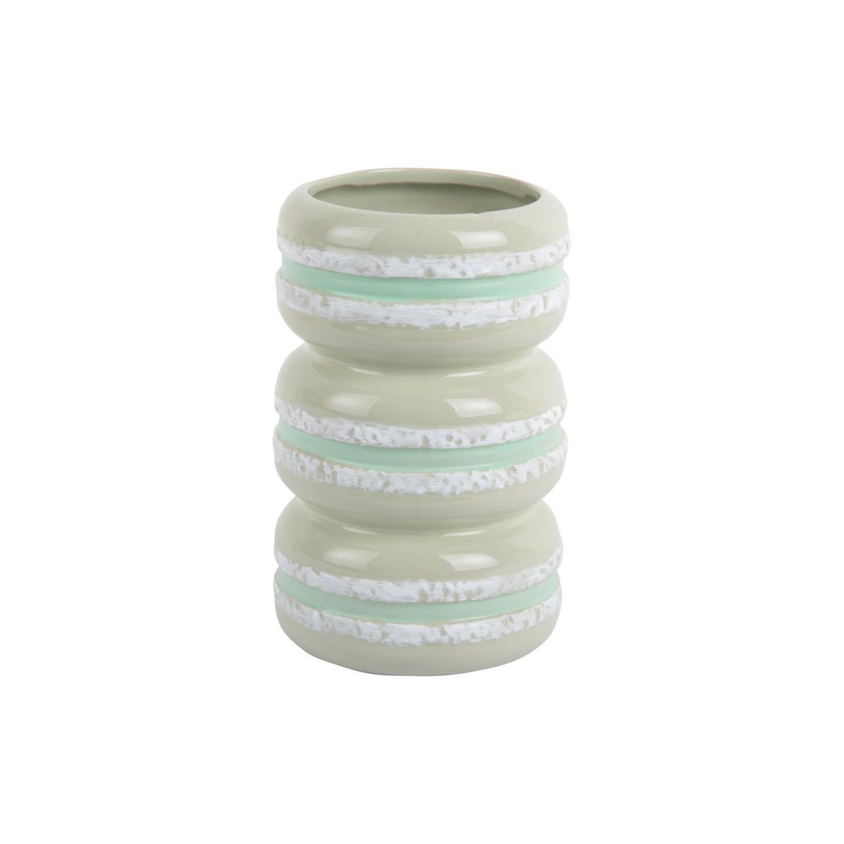 Present Time vaas Macaron - groen - Ø9.3cm