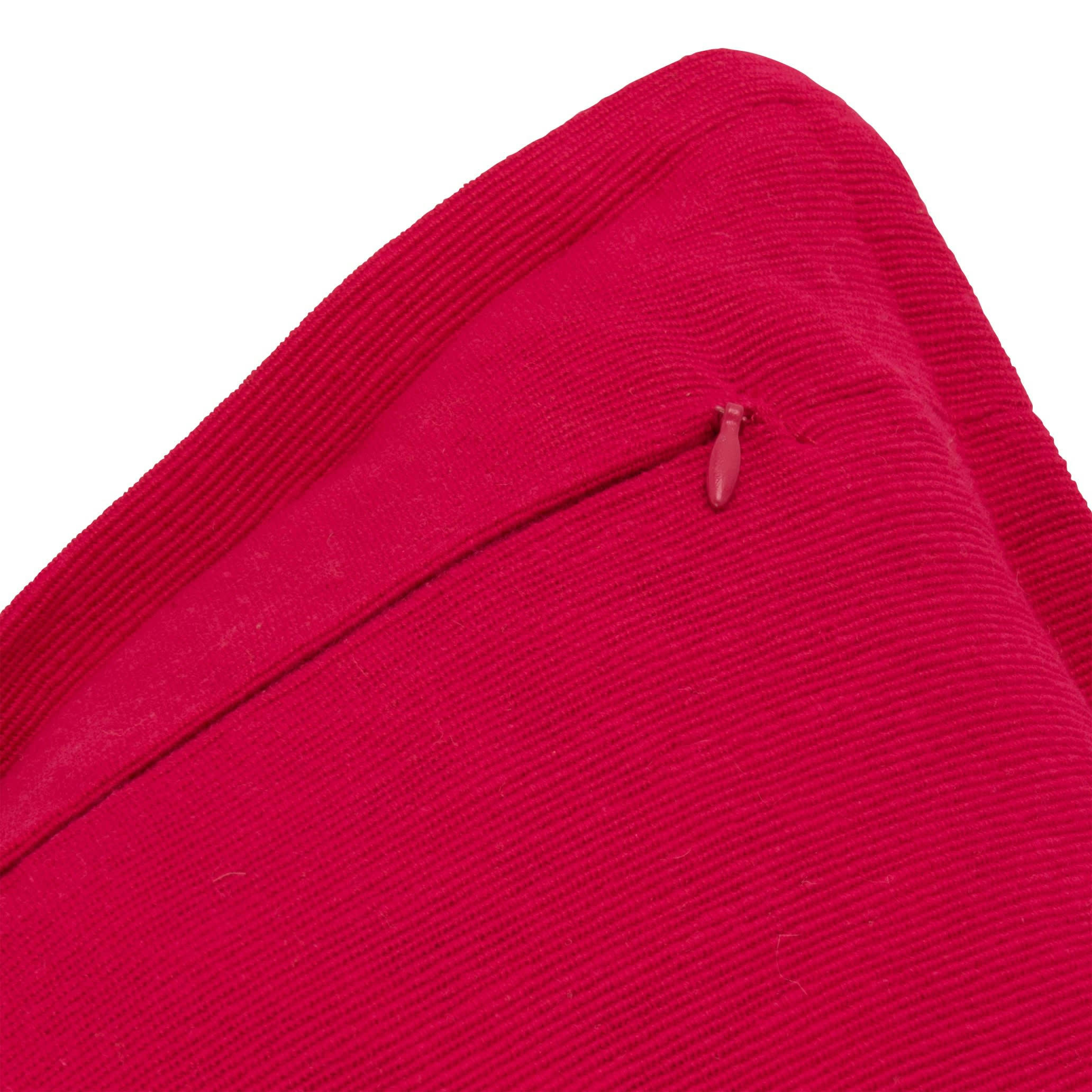 OLARIA - Coussin en coton recyclé uni rose fuchsia 60x60