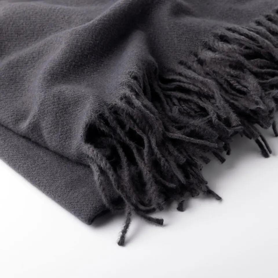 Plaid Jose - Charcoal Gray - 140x180 cm