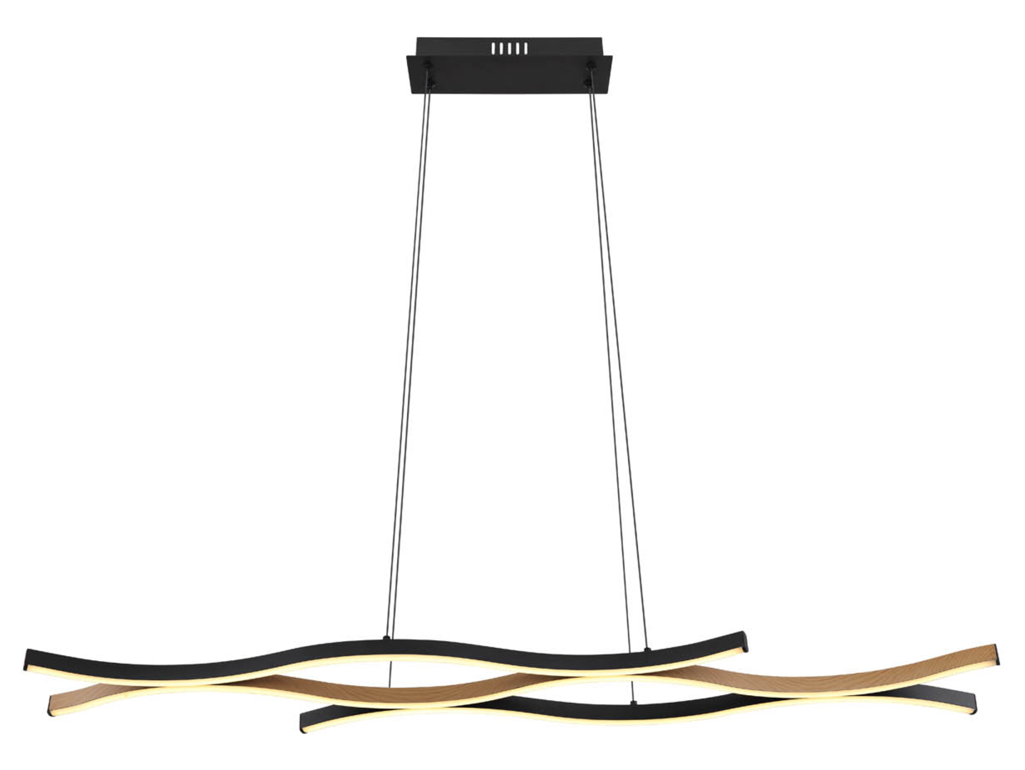Lampa wisząca Geronimo LED metalowa czarna