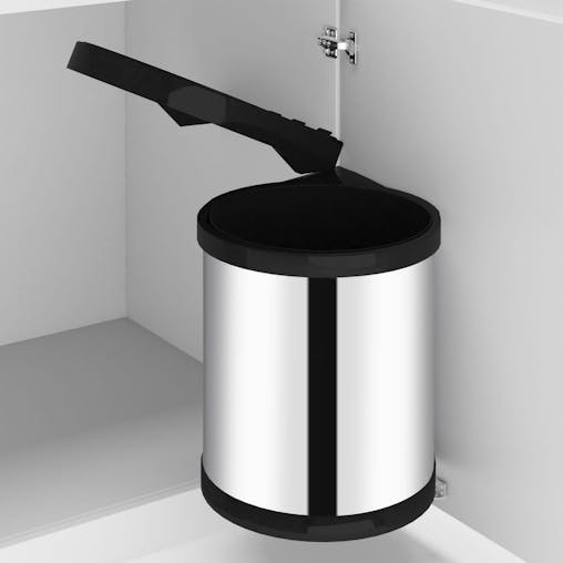 NNEVL Kitchen Built-in Dust Bin Stainless Steel 12 L