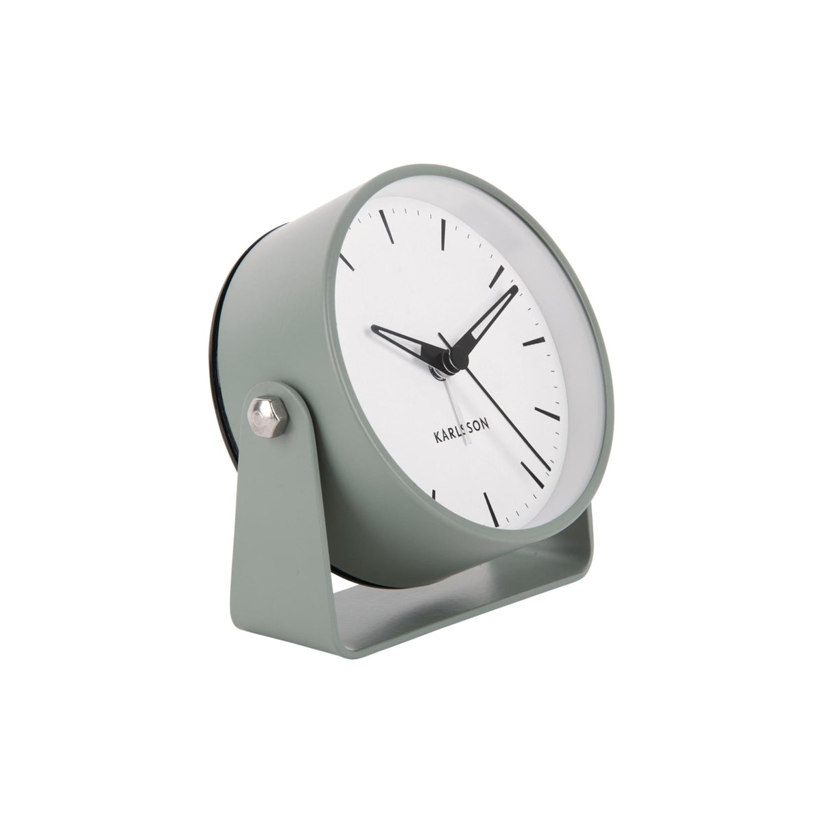 Karlsson wekker Calm - groen - Ø9.5cm