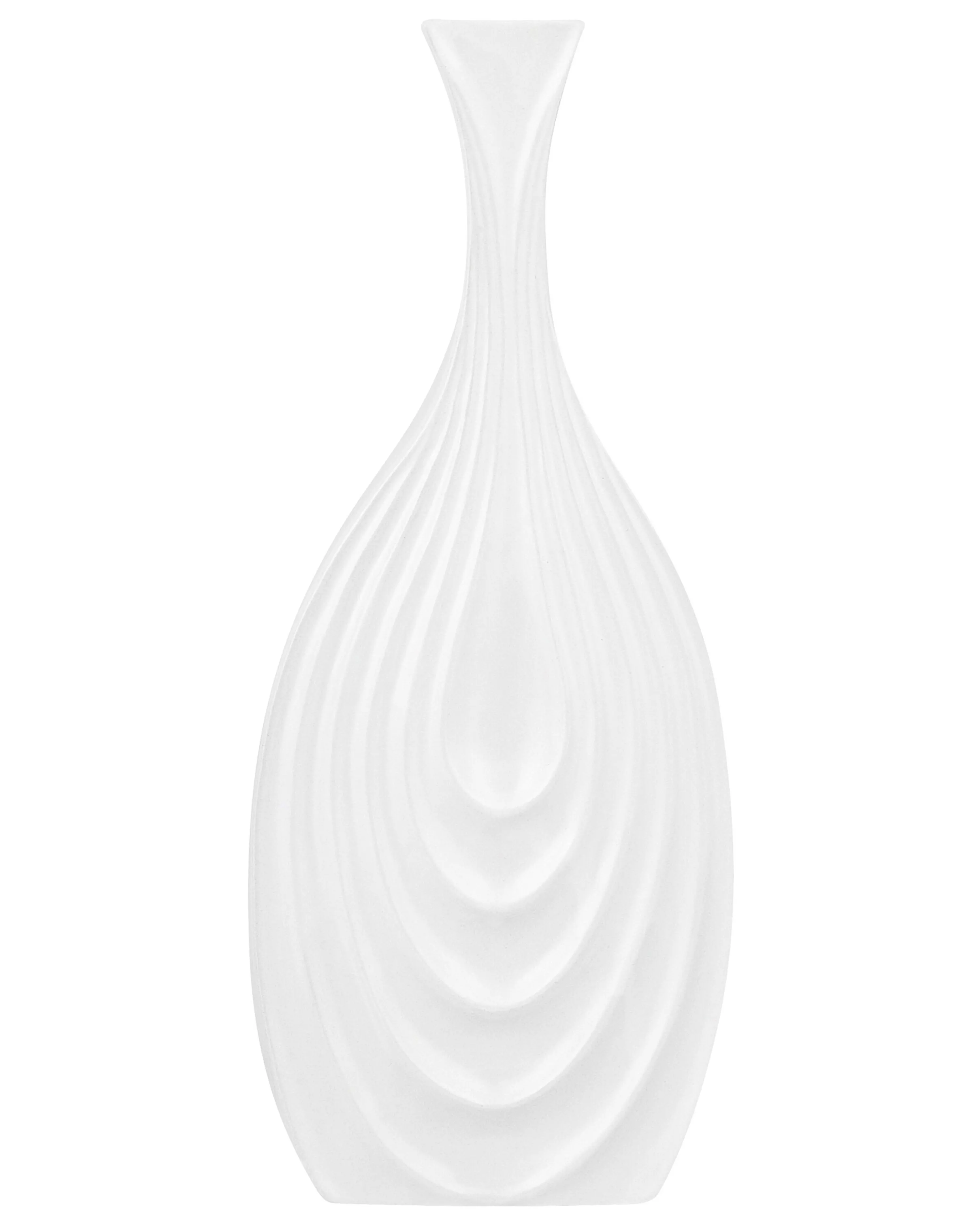 Decorative Vase THAPSUS Ceramic 39 cm White