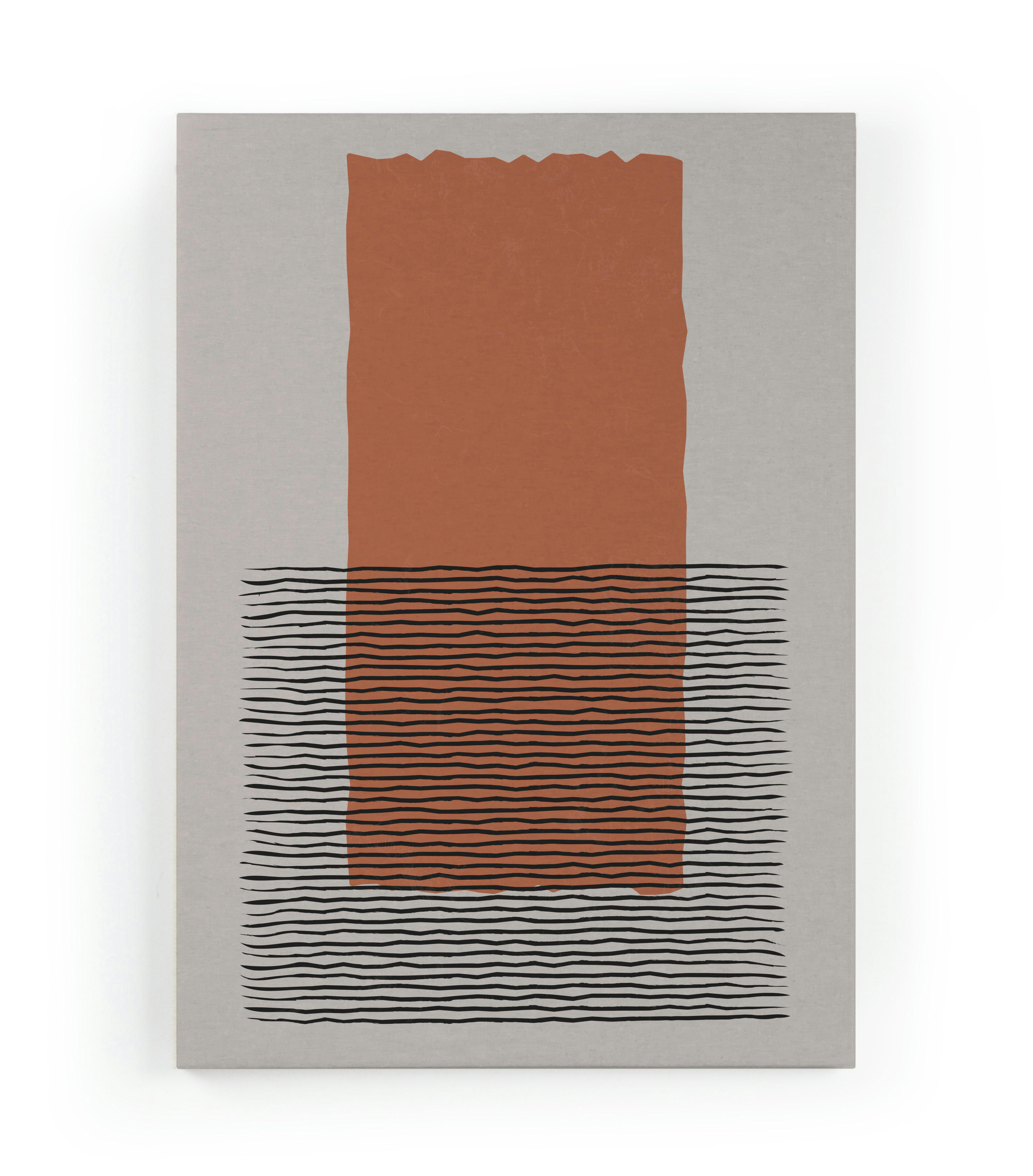 SAND GEOMETRIC - Peinture sur toile 60x40 imprimé HD sable géométrique