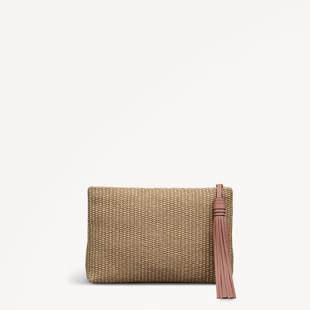 Picton Place - Raffia - Medium Ziptop Pouch