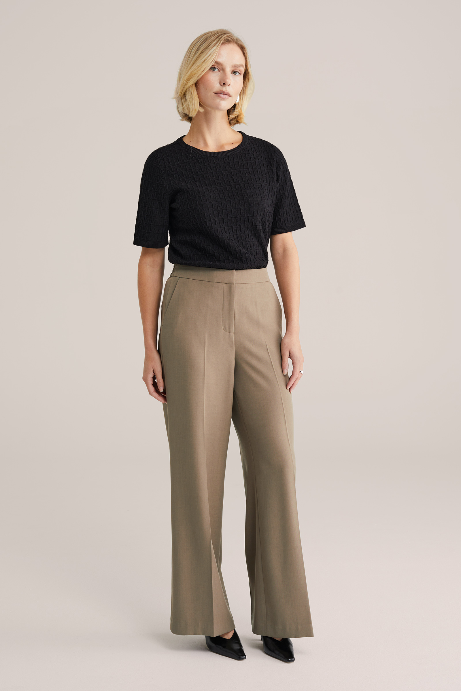 Dames gebreide trui met structuur