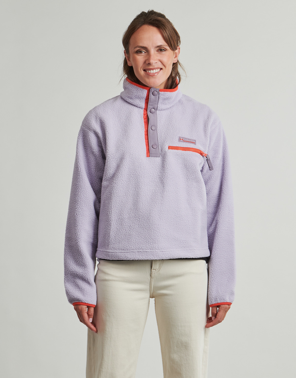 Columbia - HELVETIA II CROPPED HALF SNAP FLEECE - Violet