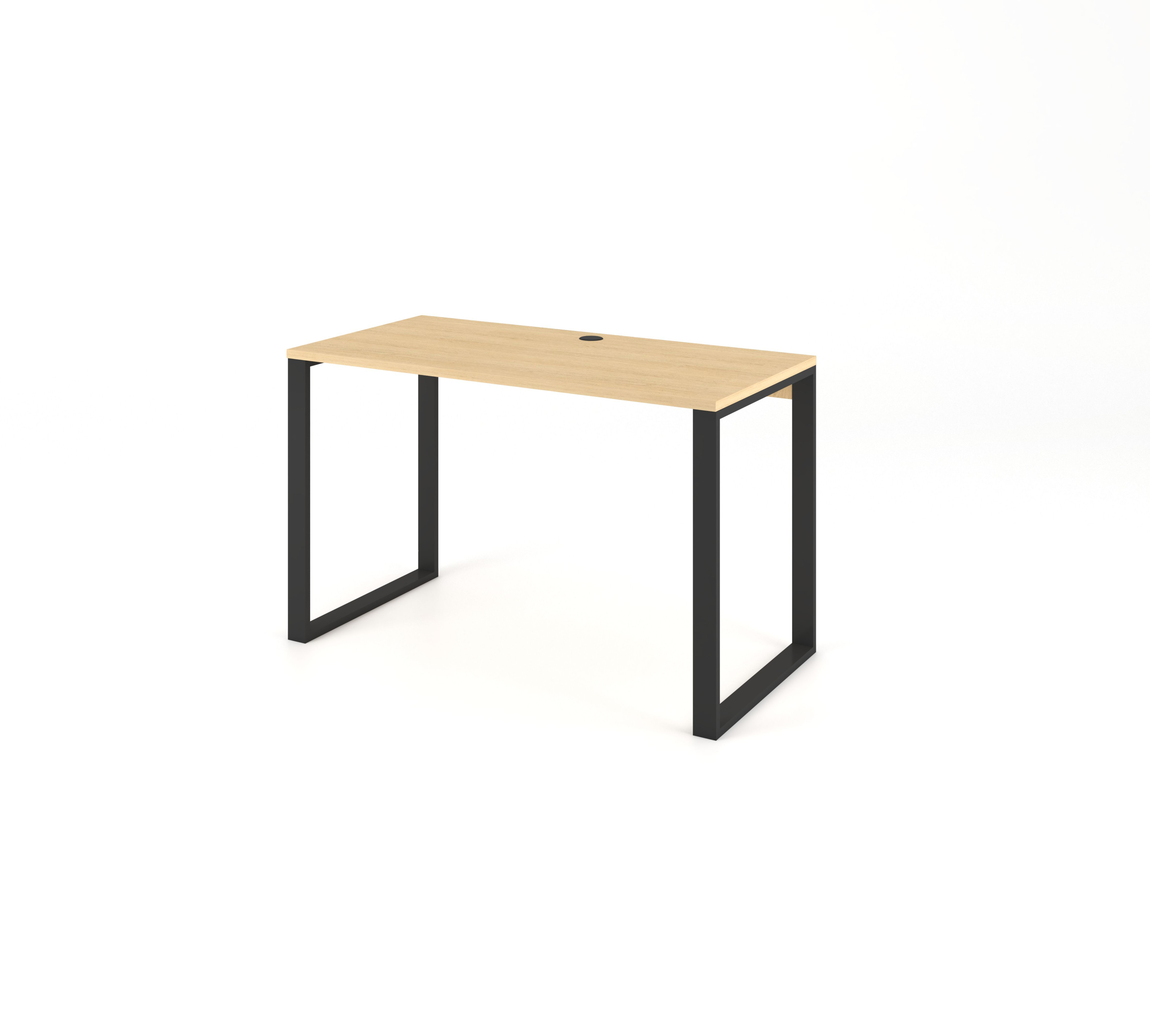 Biurko 2 60x120 kolor dąb vicenza nogi metalowe czarne