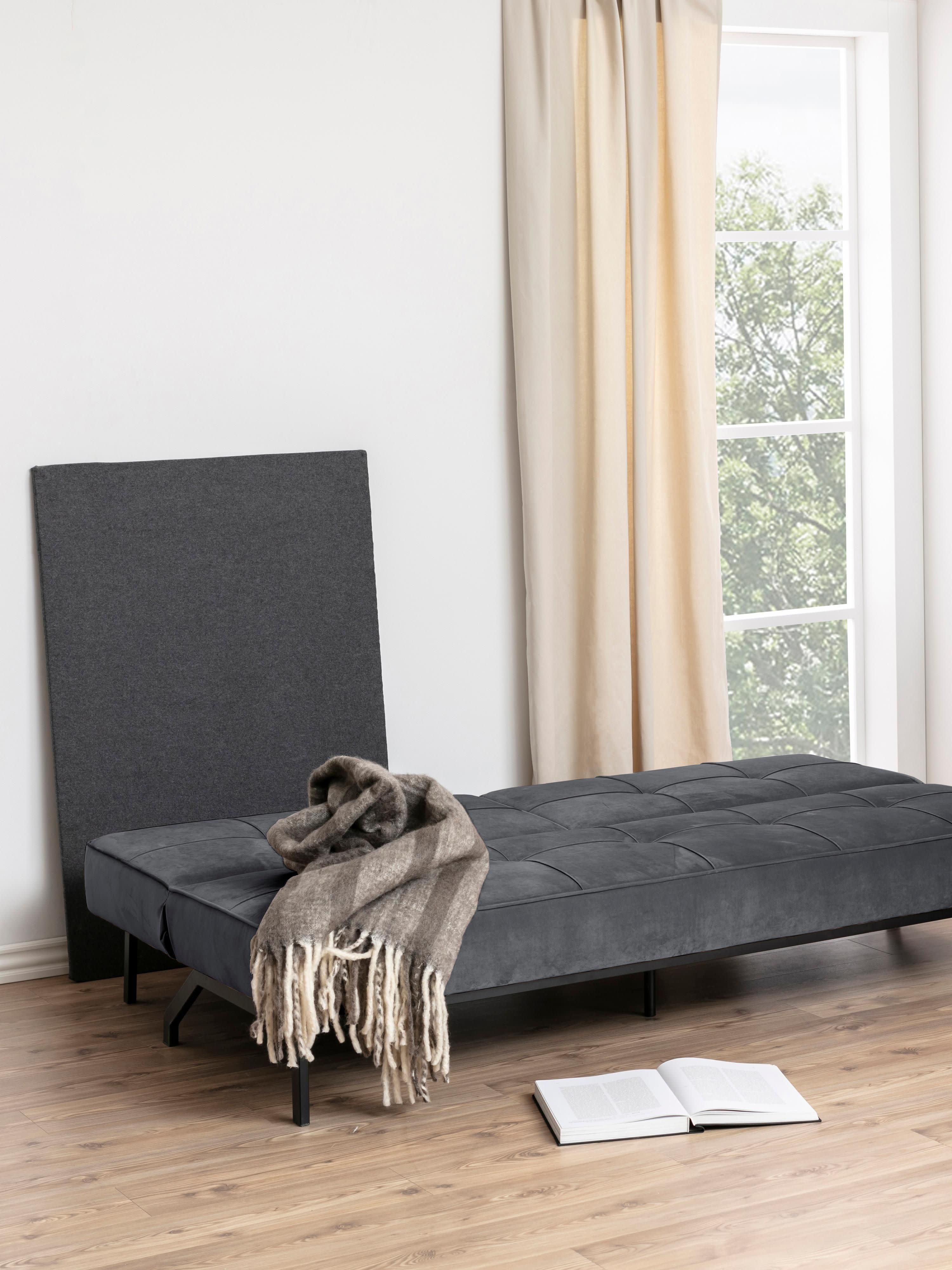 Samt-Schlafsofa Perugia (3-Sitzer)