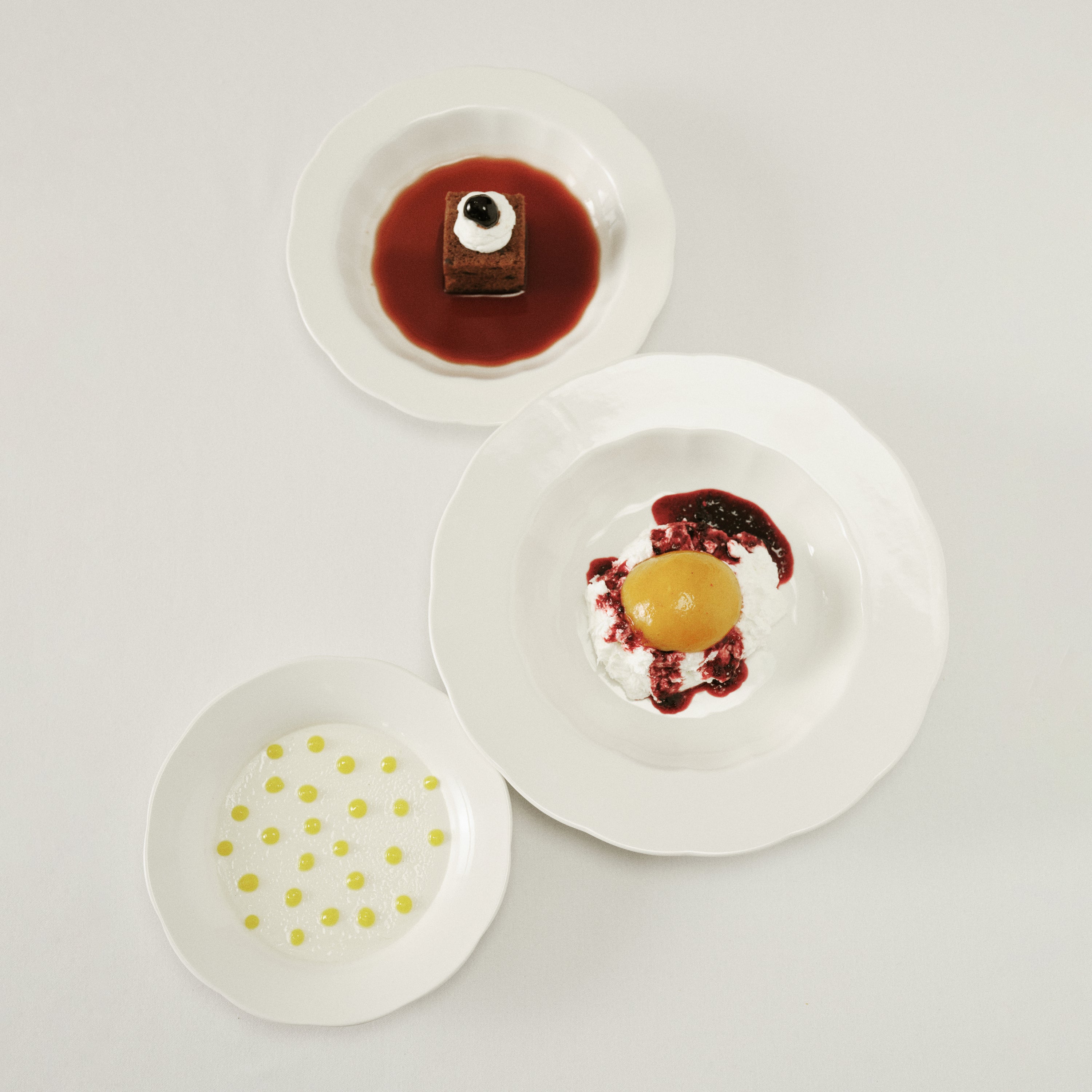 SERAX - Sergio Herman - Silhouette Diep Bord - Wit - Set van 4