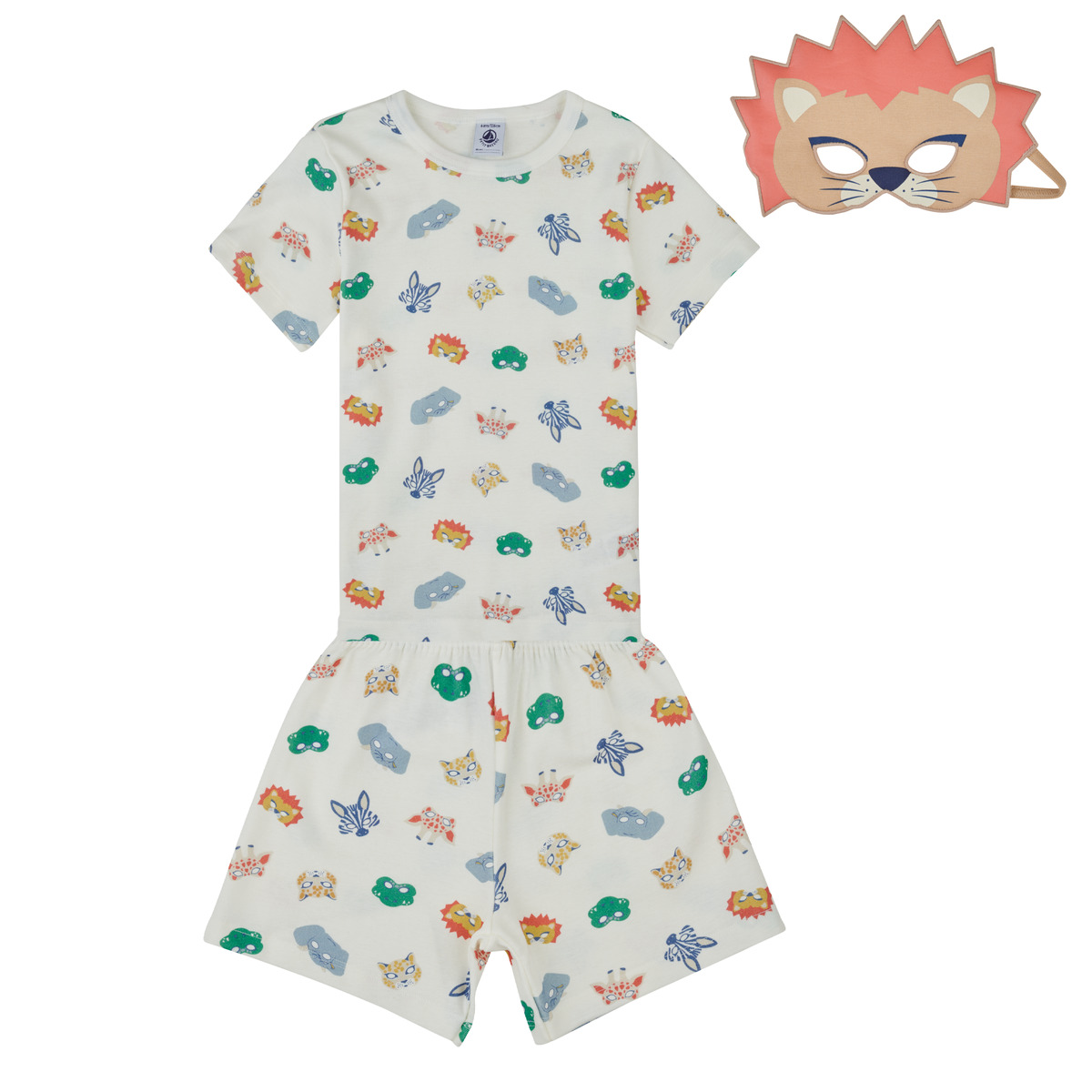 Petit Bateau - PYJACOURT + MASQUE - Multicolour