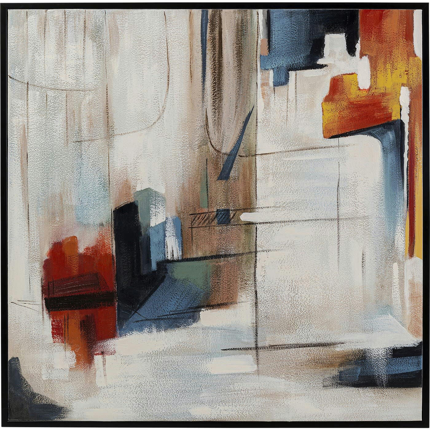 OBLIQUO - Peinture Visione Obliquo 100x100cm Kare Design