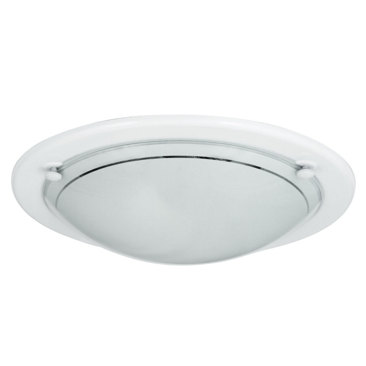 Plafonbiały szkło opalizowane okrągły 28,5cm Ufo 1xE27x60W IP20 Rabalux