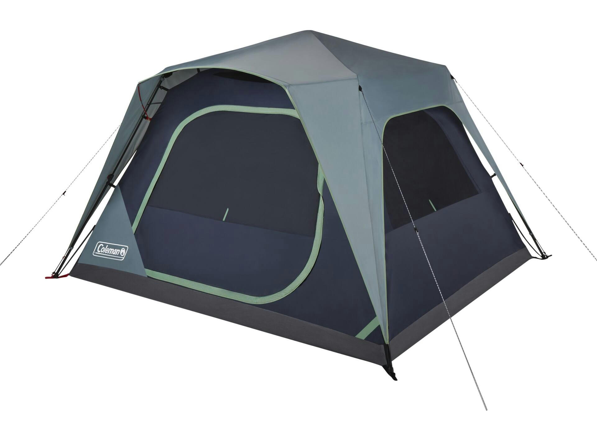 Coleman Skylodge 6-Person Instant Camping Tent w/ Rain Fly & Carry Bag, Blue Nights