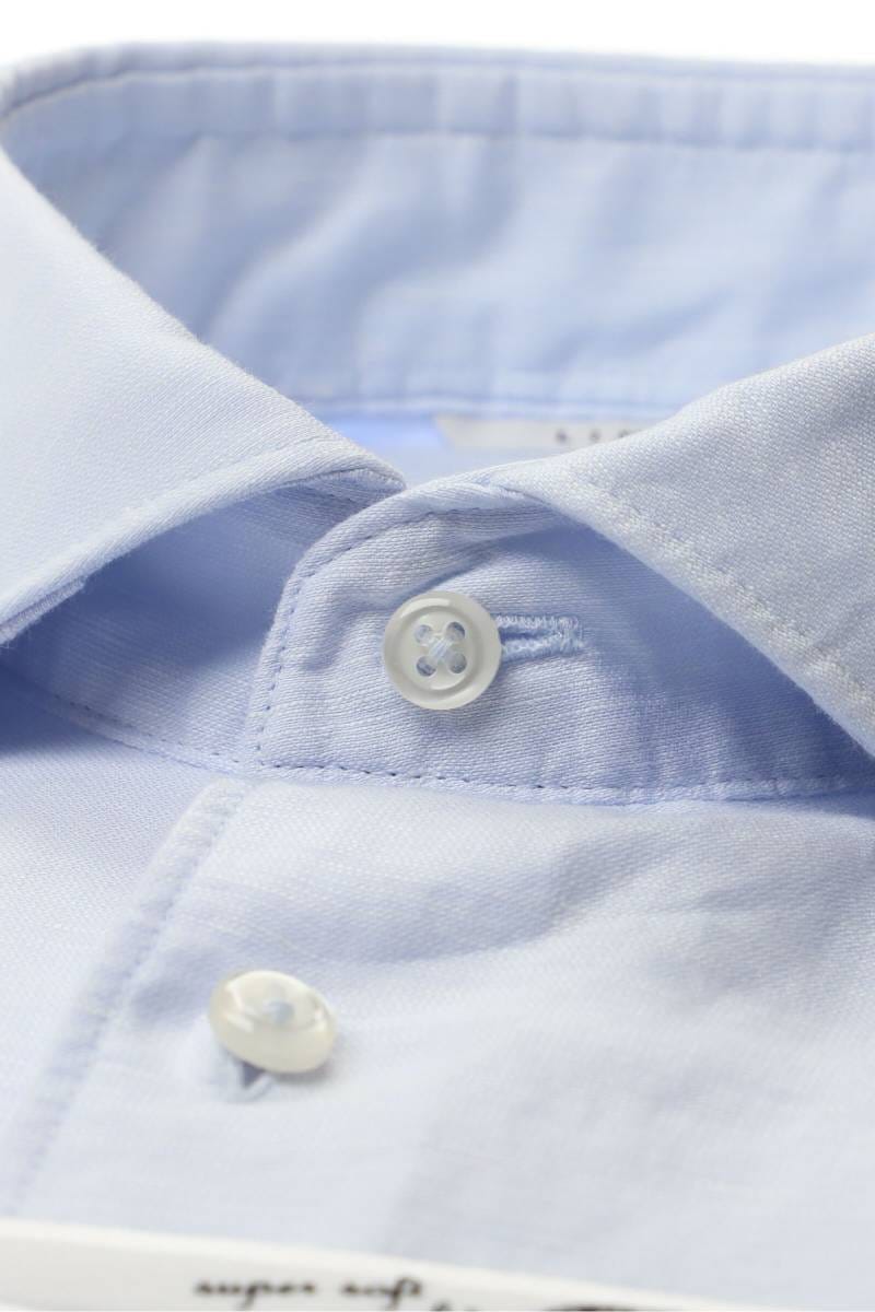 ETERNA 1863 Soft Tailoring Slim Fit Leinenhemd blau, Einfarbig