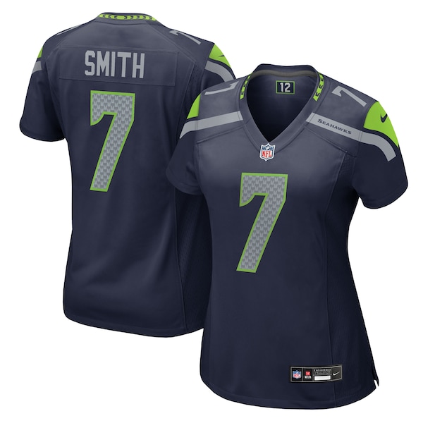 Geno Smith Seattle Seahawks Nike Women's Team Game Jersey -  College Navy/Neon Green