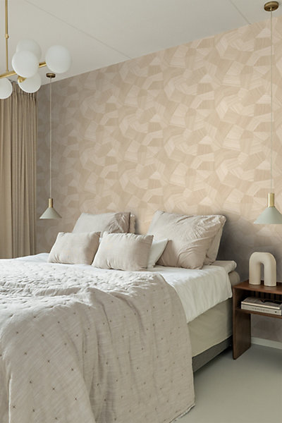 Origin Wallcoverings papier peint graphique 3D couleur sable 53 cm x 10.05 m