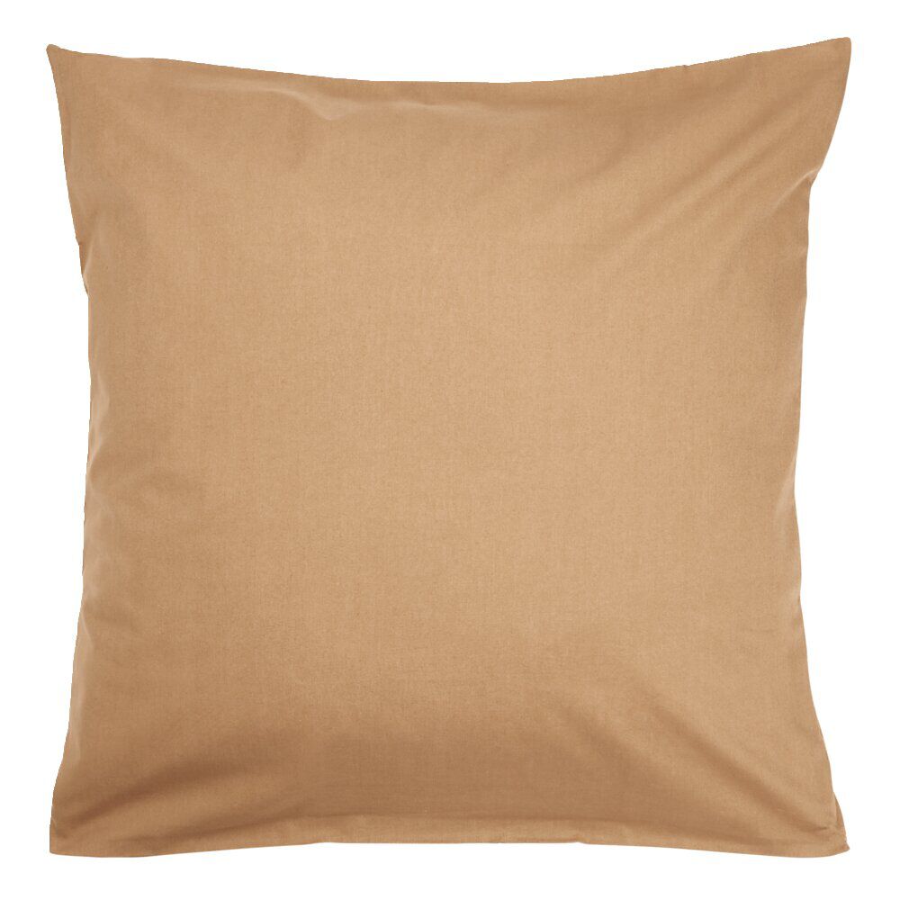 Taie d'oreiller 50x70cm 100% coton percale finition droite rouge
