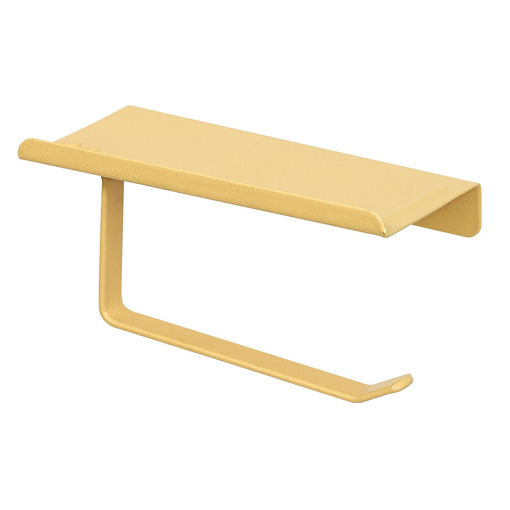 Dérouleur papier WC inox jaune Sunflow à visser ou coller 17,4x9xH8cm