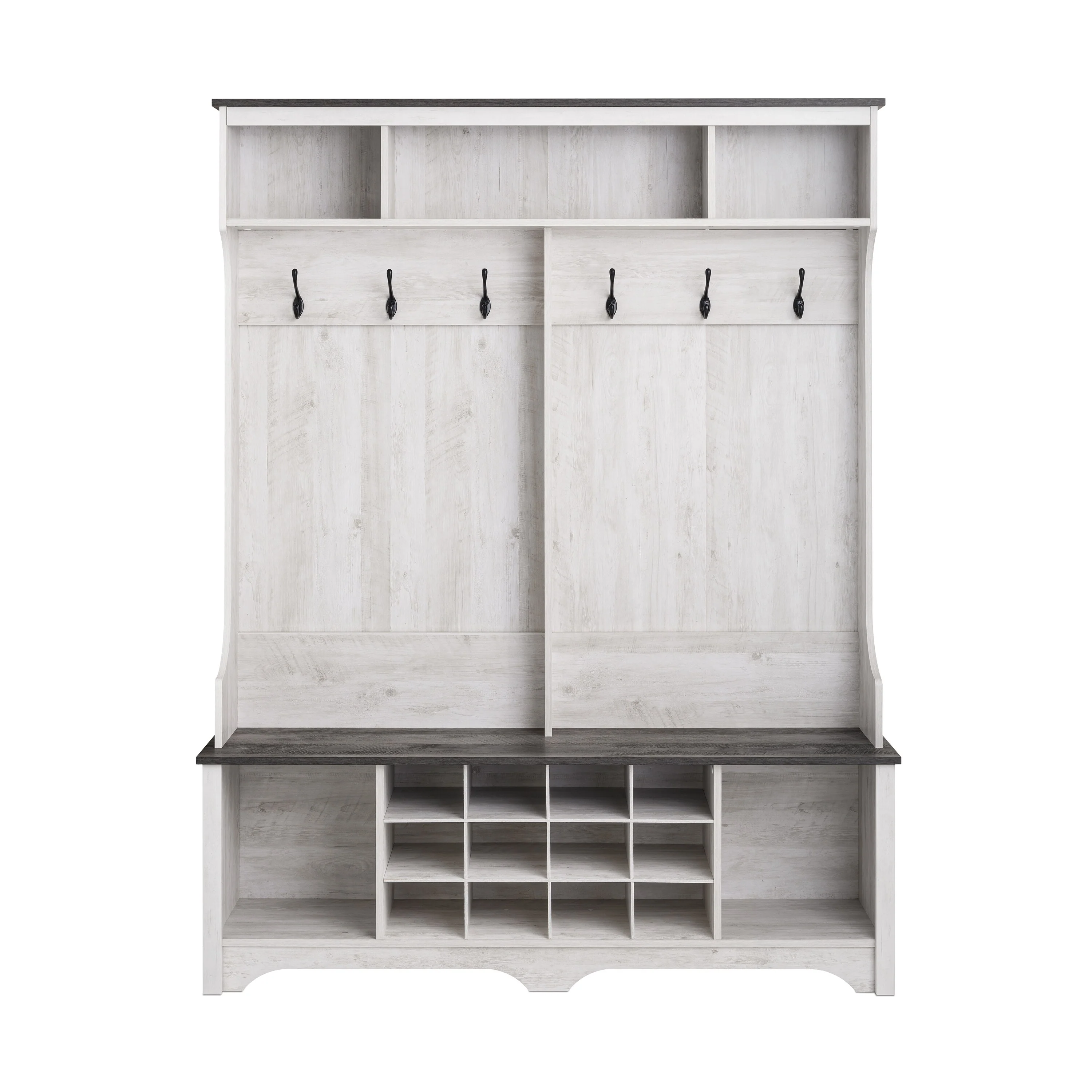 Prepac Rustic Ridge Entryway Cabinet 15.5 D x 60 W x 77 H - 60 in W x 77 in H x 15.5 in D