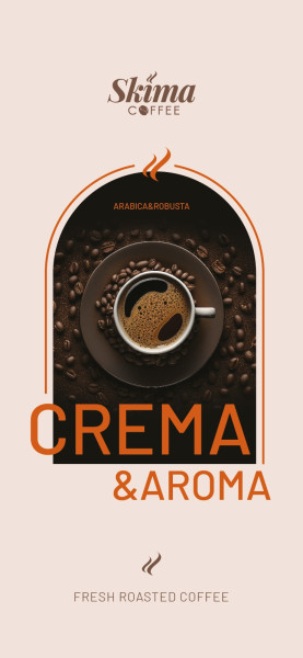 Kawa ziarnista 1kg Crema&Aroma Świeżo Palona do ekspresu
