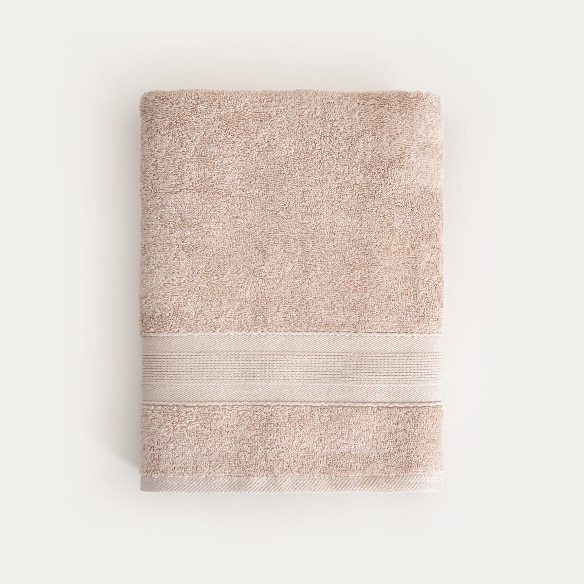 Ręcznik BAMBOO beżowy z domieszką bambusa 70x130 cm