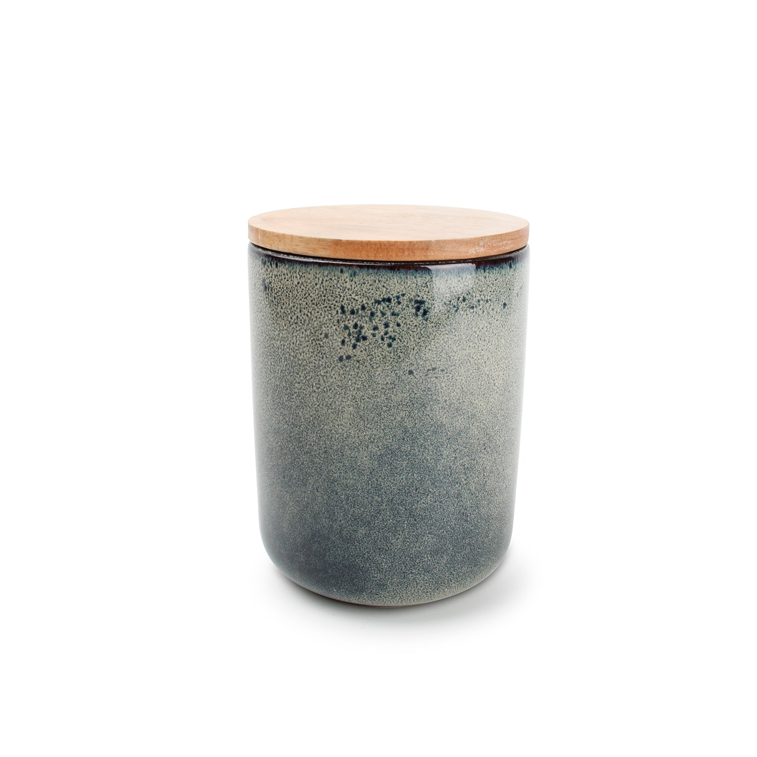 Salt & Pepper - Voorraadpot 12xH15cm groen/blauw Meridian