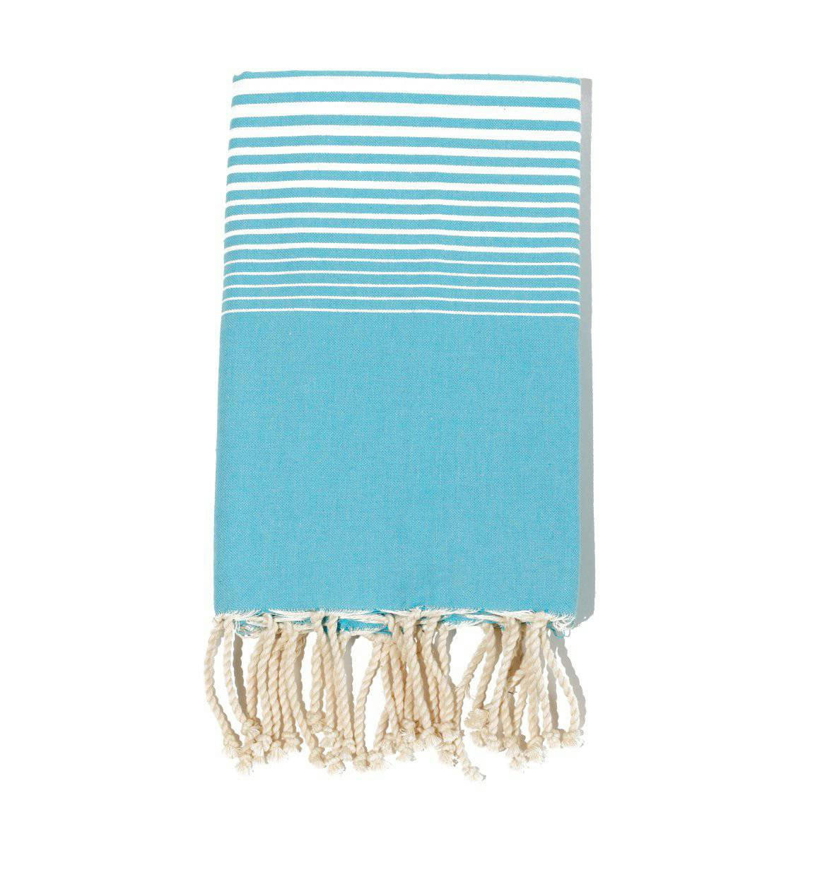 - Fouta en coton 100x200cm turquoise