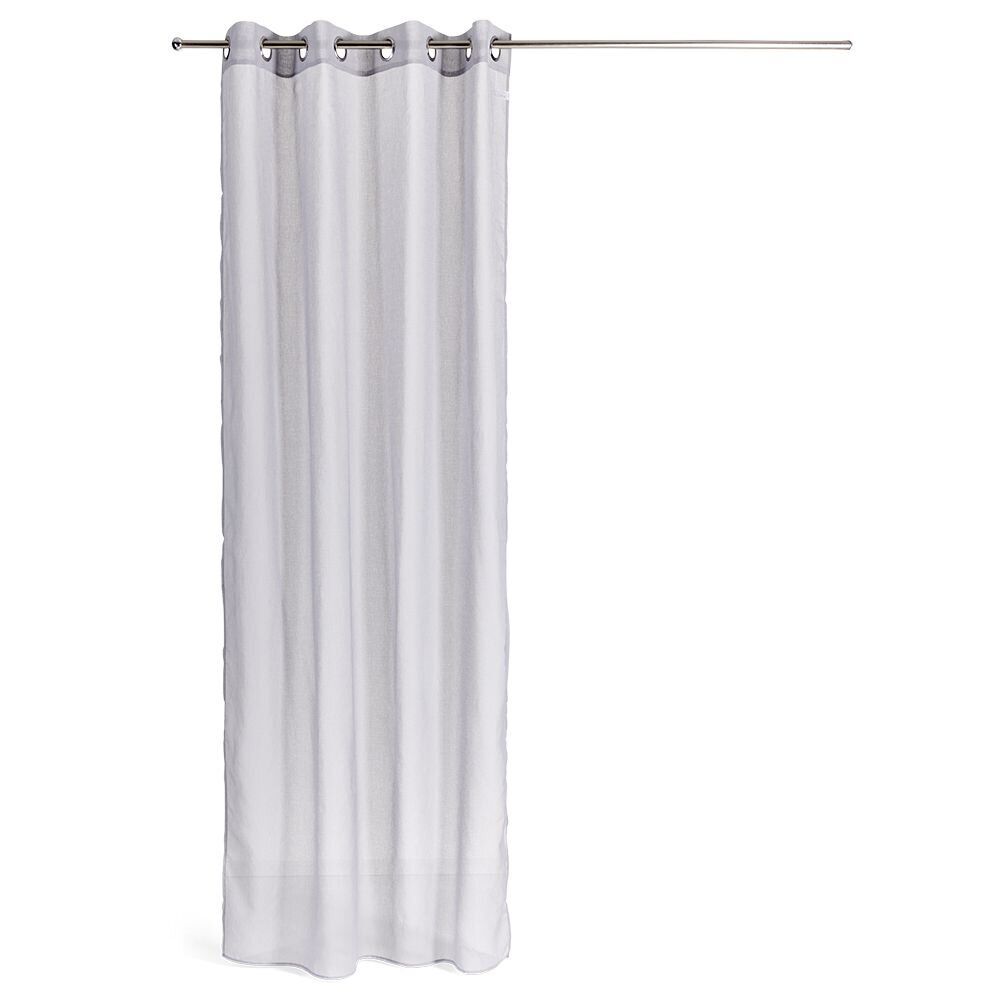 Voilage brodé polyester blanc 140x260cm