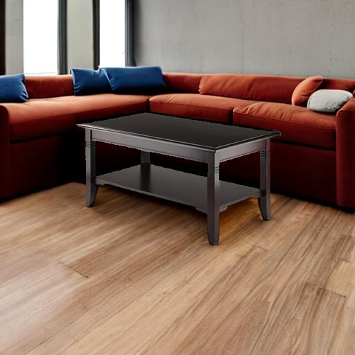 Winsome Nolan Coffee Table, Small Table with Shelf Storage, Practical and Elegant Living Room Decor, Stylish Furniture Essentials for New Homes, Apartments