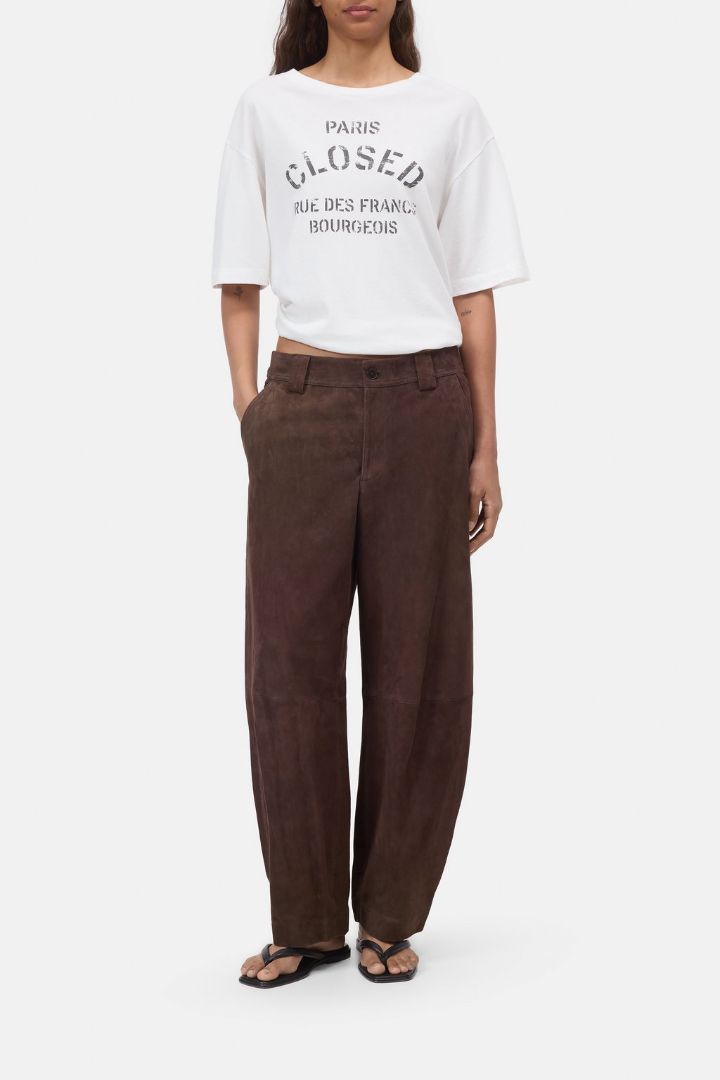 Barrel Leather Pants - Romi