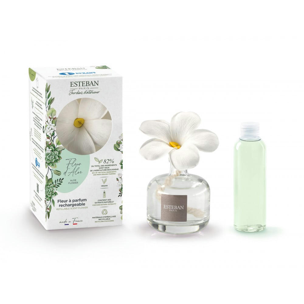 FLEUR D'ALOE - Fleur à parfum rechargeable