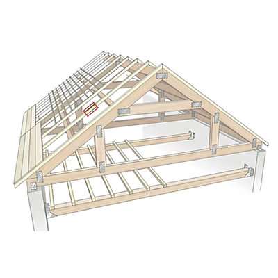 Chevron brut ép 47 mm x l 100 mm x L 2 400 mm - 4 paquets