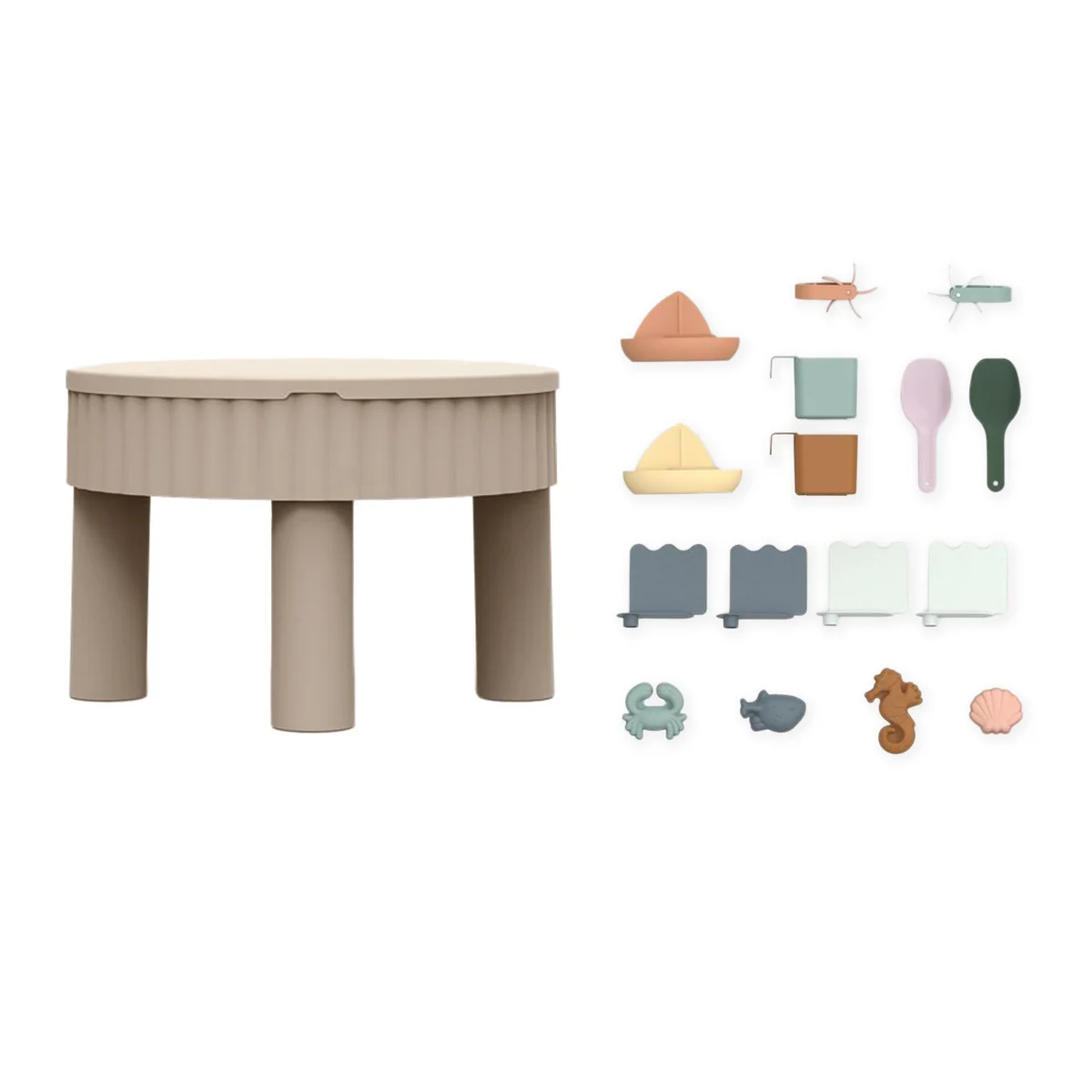 LIEWOOD - Sepp Spieltisch, 80 x 76 cm, sandy multi mix