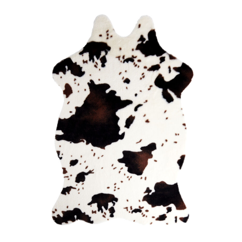 Tapis imitation peau de bête blanc et noir 60x90cm - 2 modèles