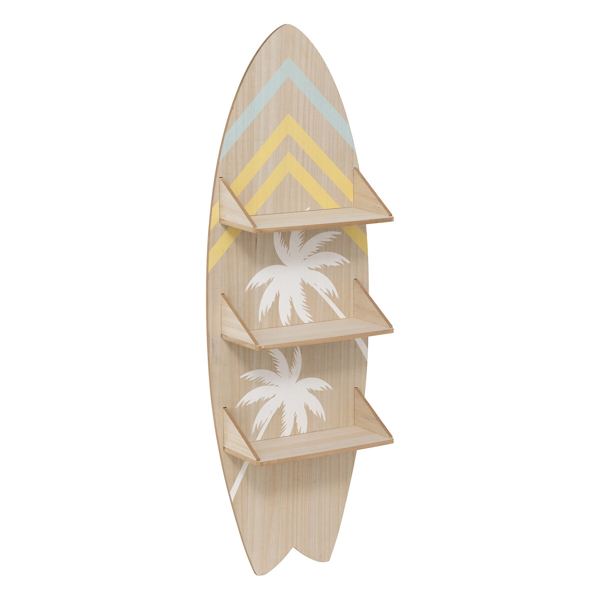 "Australia" surfboard wall shelf Beige, 112x37 cm