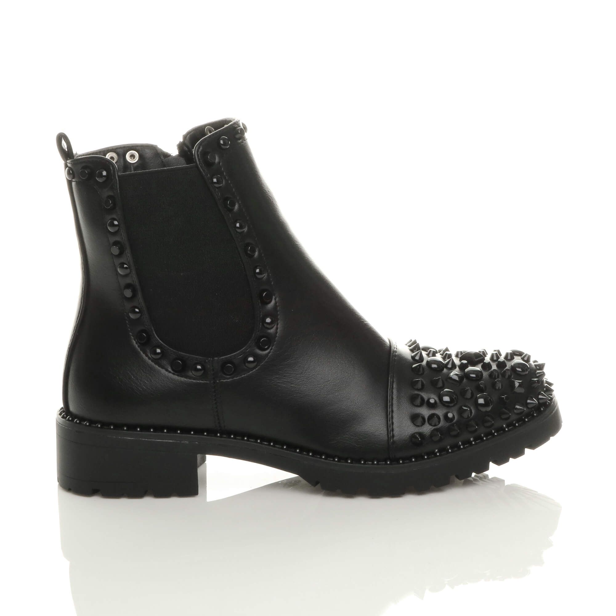 AJVANI Low Block Heel  Ankle Boots