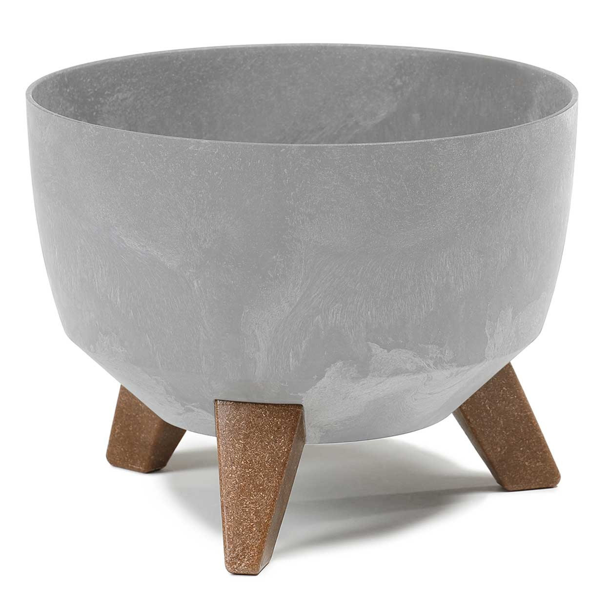Donica Rosa na nóżkach ECO szary beton 29xh18 cm