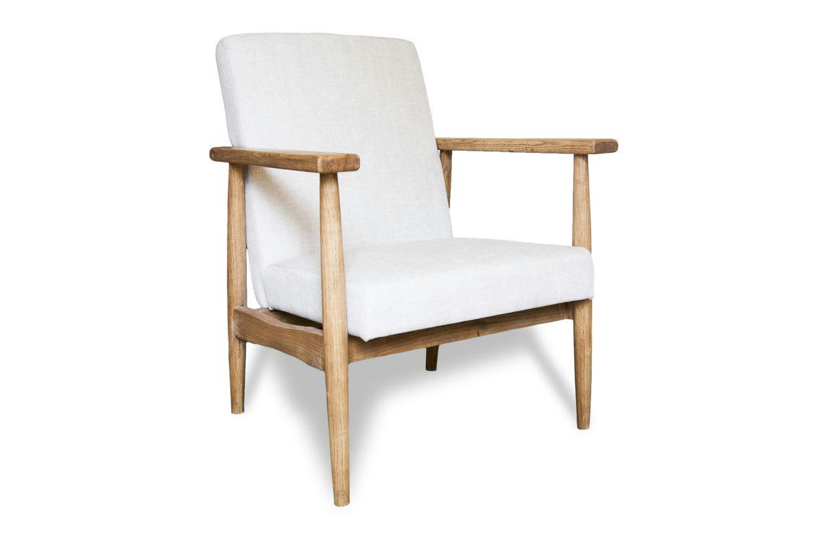 ANGLET - Fauteuil en bois marron