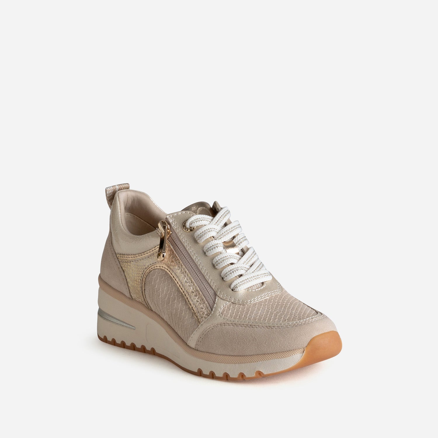 Tennis MARCO TOZZI beige multi-matières