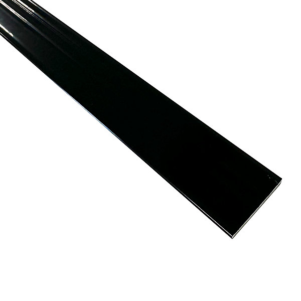Méplat alu (24mm x 1,45mm x 1000 mm, Laqué noir)
