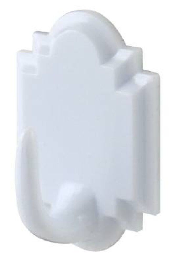 PLASTKROK MILLERS M SELVKLEBENDE HVIT