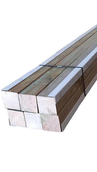 Pack de 6 poteaux extérieurs en bois traité mesurant 7x7x100 cm