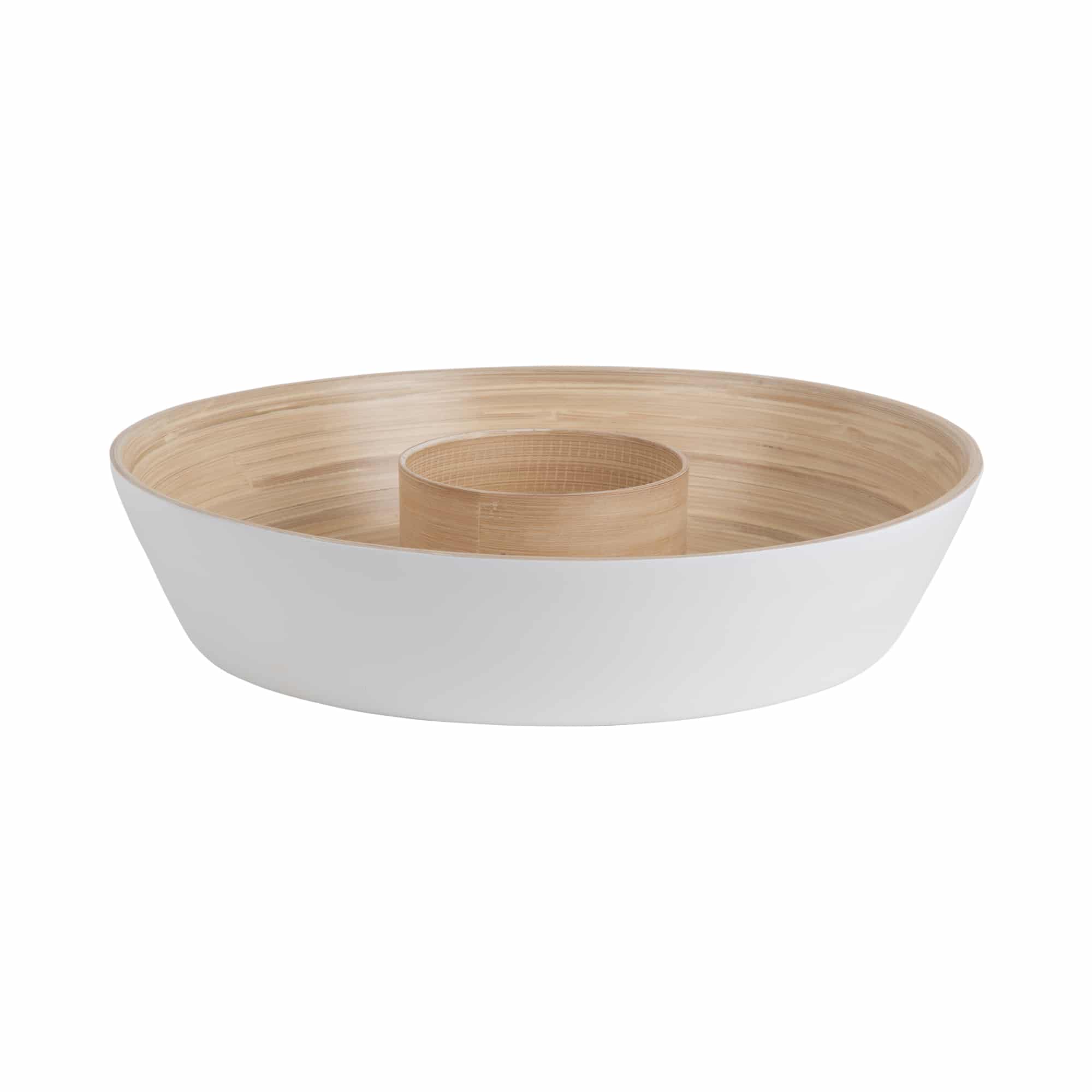 Present Time schaal Puro Chip & Dip - wit - Ø30cm
