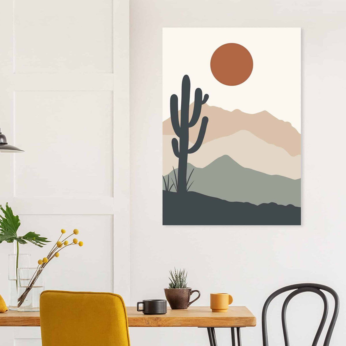 Artfulprints Poster Boho – Western calm  - 70x100 cm - beige