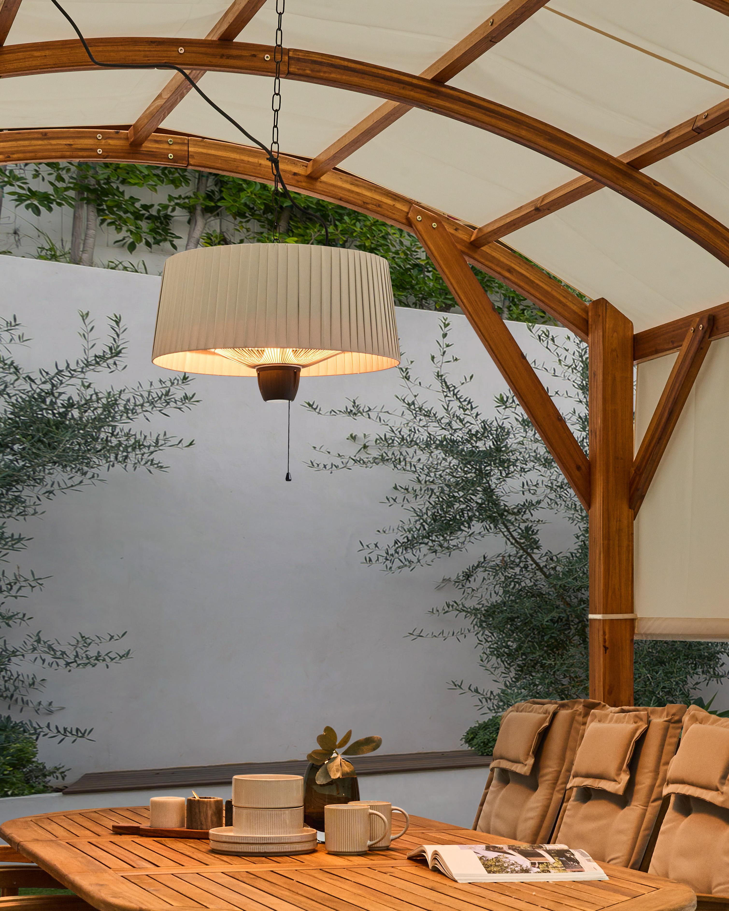 Hanging Infrared Patio Heater ASCEA 1500 W Light Grey
