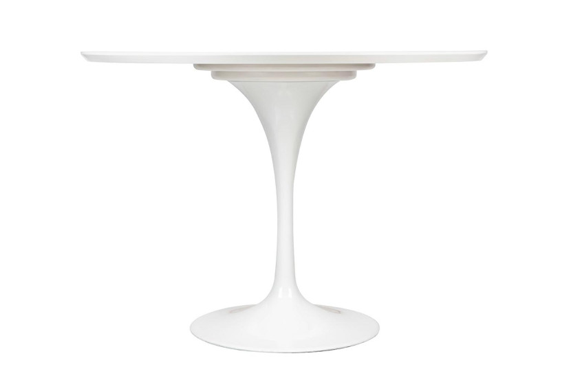 Stół TULIP PREMIUM 100 biały- MDF, metal