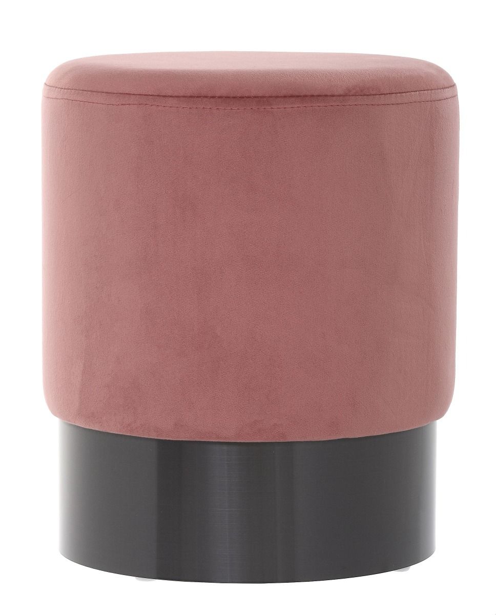 Pufa Noche Nero 35x42cm velvet powder rose