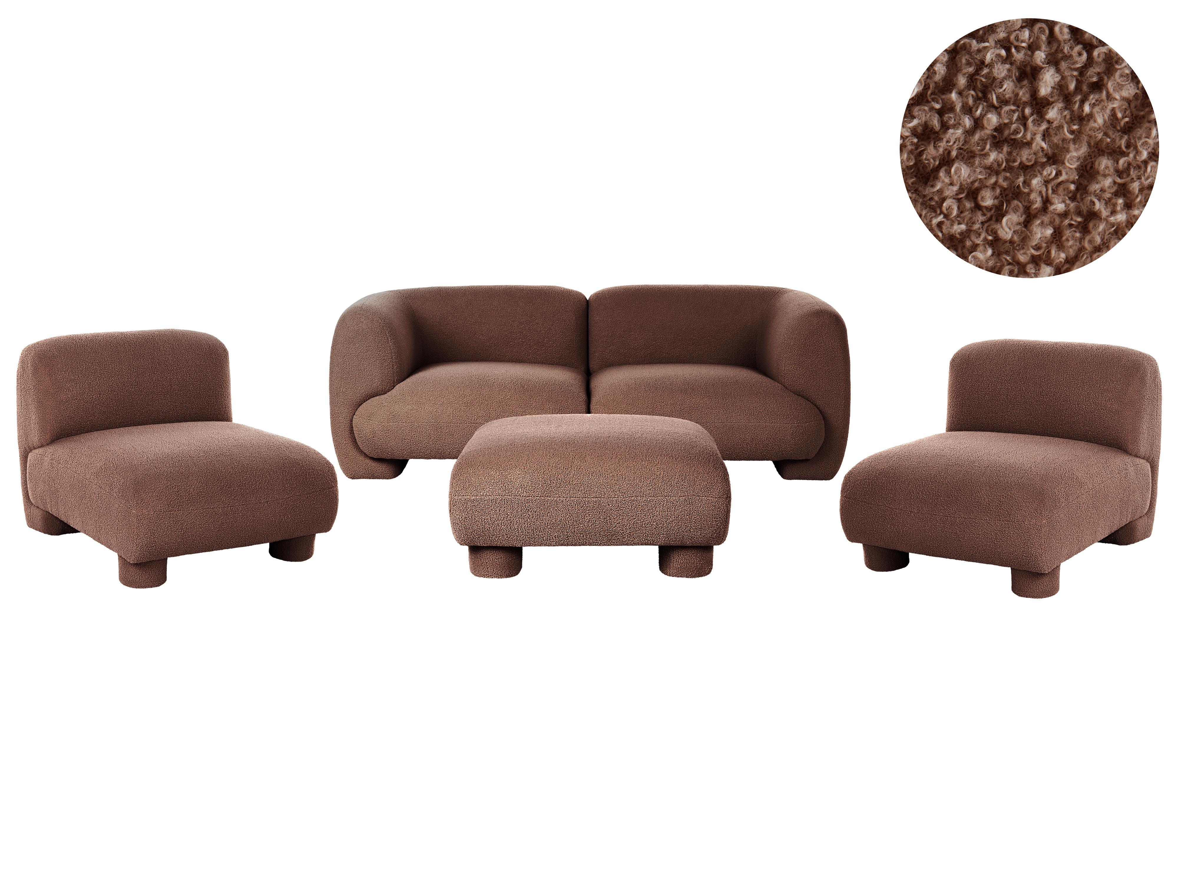 1-Seat Section MJALBI Boucle Brown